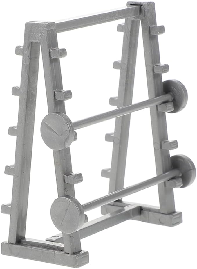 Totority Dollhouse Fitness Accessory Set 1:25 Scale Mini Gym Decor for Realistic Indoor Micro Scene
