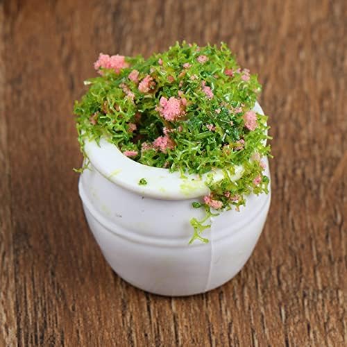TBoxBo 4 Pcs Dollhouse Plant Bonsai Doll House Mini Potted Plant Artificial Tiny Mini Flowerpot Miniature Hanging Potted Plant Miniature Dollhouse Kit for 1:12 Dollhouse Decor Mini Garden