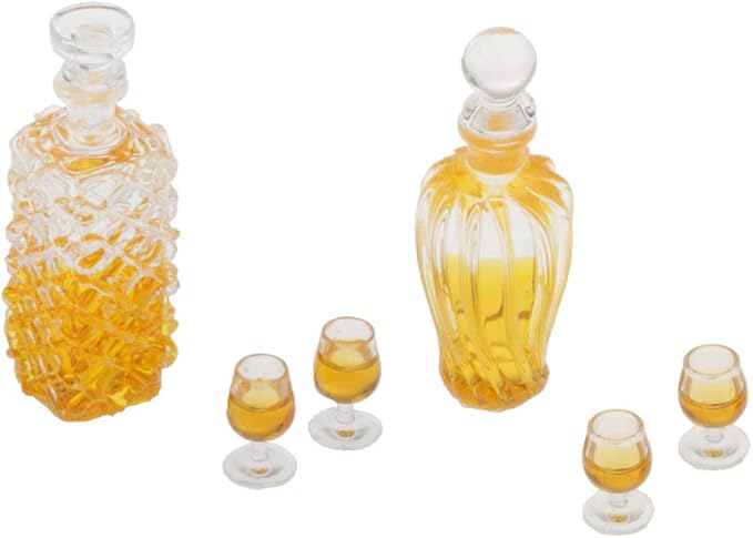 1/12 Dollhouse Miniature Wine Bottles Mug Shop Pub Bar Drink Model Toy