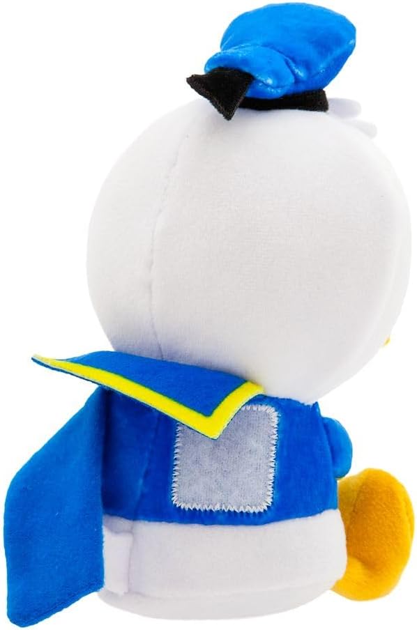 Disney Store Official Mini Mix-Its Plushies – Donald Duck - Cute Stuffed Animals - Mix & Match Detachable Hats - Hook and Loop Strap - Plush Toys for Kids and Collectors, 7 Inch