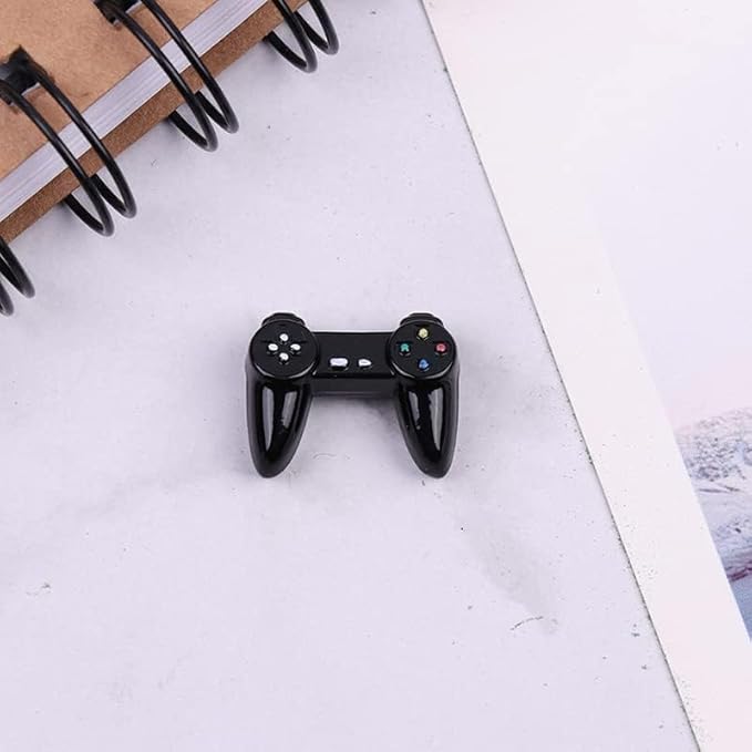 Black Dollhouse Model Gamepad Model Gamepad Dollhouse Wireless Game Controller Decoration 1:12 Decor Accessories