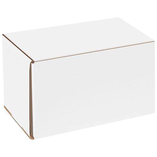 Box USA BM855 8"L x 5"W x 5"H, White (Pack of 50)