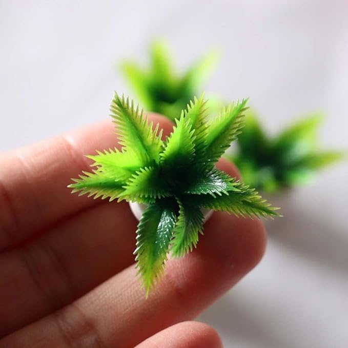 1:12 Scale Mini Potted Plants - Resin Botanical Decor for Dollhouse Kitchens and Living Rooms, Evergreen DIY Craft Accessories with Lifelike Foliage