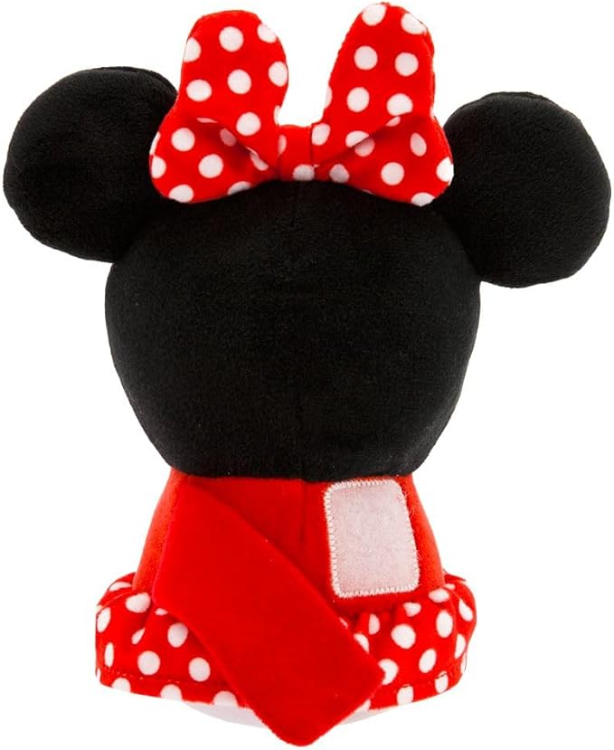 Disney Store Official Mini Mix-Its Plushies – Minnie Mouse - Cute Stuffed Animals - Mix & Match Detachable Hats - Hook and Loop Strap - Plush Toys for Kids and Collectors, 7 Inch