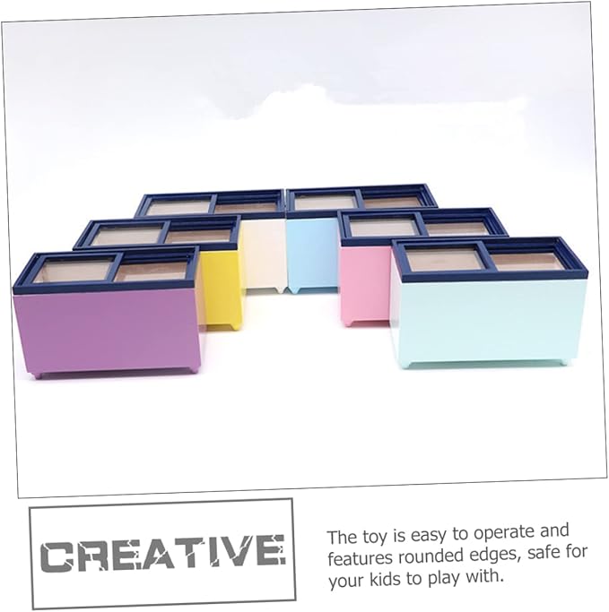 LIOOBO 1:12 Scale Miniature Dollhouse Furniture Boys and Girls Simulation Freezer Mini Fridge Toy Wooden Construction