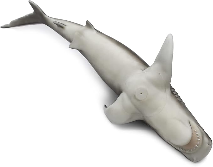 SmilerSmile Simulated Ocean Big Animal,One pc 15Inch Soft Filled Rubber Sea Educational Toys (Tiger Shark)