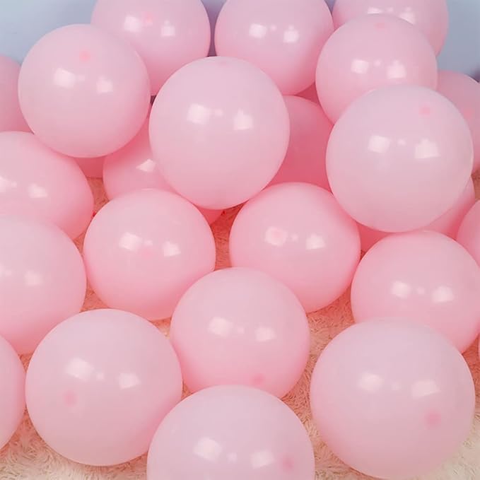 5 Inch Pastel Pink Balloons - 100 Pcs Mini Macaron Pink Latex Balloons for Birthday, Wedding, Baby Shower Parties