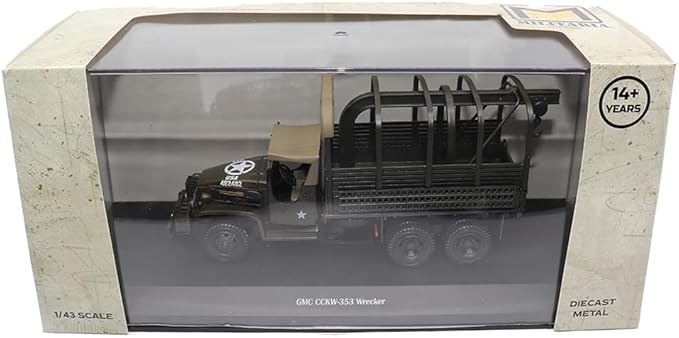 1:43 Scale GMC CCKW-353 Wrecker - Militaria Diecast by Motorcity Classics