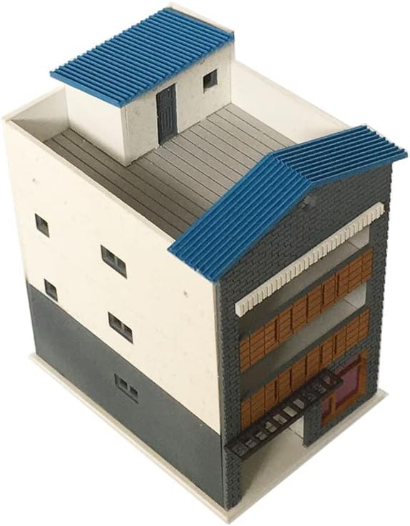 Outland Models Scenery 3-Story Modern City House Grey & White 1:160 N Scale