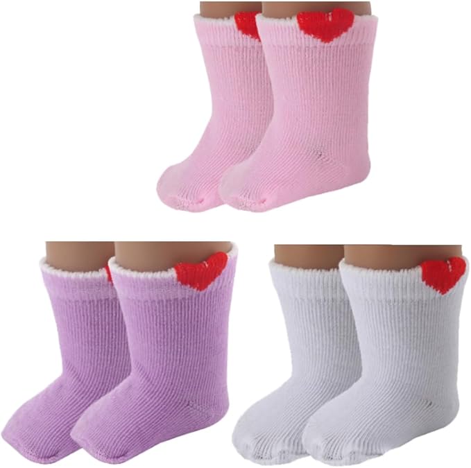 MSYO 18 Inch Doll Shoes & Accessories Set (8-Piece Bundle)-3 Pairs Shoes + 3 Socks + 2 Glasses,Dress-Up Kit for 18 Inch Dolls,Girls Birthday Gift,Bulk Crafts & Playtime Accessories