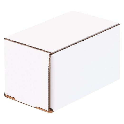 Box USA BM533 5"L x 3"W x 3"H, White (Pack of 50)