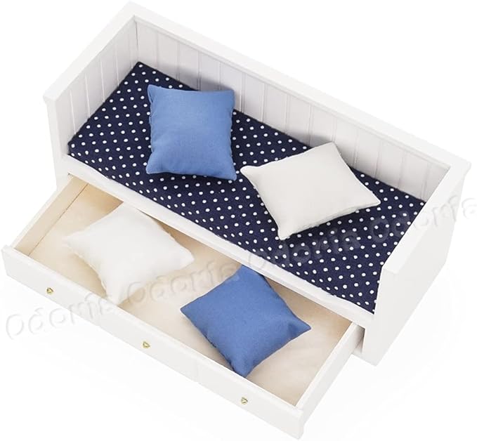 Odoria 1/12 Scale Miniature Couch Sofa Day Bed Dollhouse Furniture Accessories for 6 inch Dolls