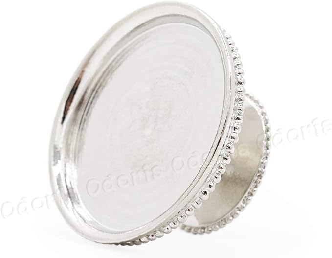 Odoria 1/6 Miniature Cake Stand Dollhouse Decoration Accessories, Silver