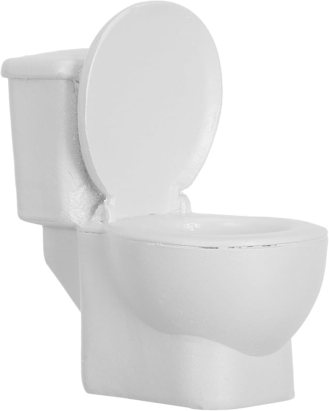 VOSAREA Miniature Commode Model Toy Dollhosue Bathroom Furniture Funny Toilet Decor Doll Accessories