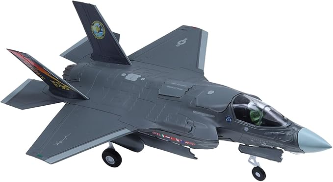 F-35B Lightning ⅡFighter Jet Model-1/72 Scale Lockheed Martin BF01 Steath Metal Aircraft Models for Collector, Aviation Enthusiast-Premium Collectiable with Display Stand