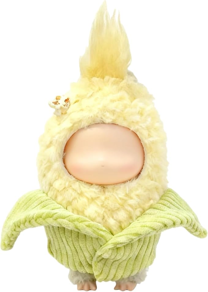 2026 New Adorable One-Piece Corn Clothes for 17cm Dolls, Outfits for Clothes Set, Cute Dolls Keychain Accessories (Doll Not Included)