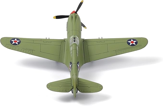 1/72 Scale P-40B Tomahawk Fighter Jet AVG Fighter Model Die-Cast Metal Construction Military Display Collectible and Gift Idea for Aircraft Model Lovers.