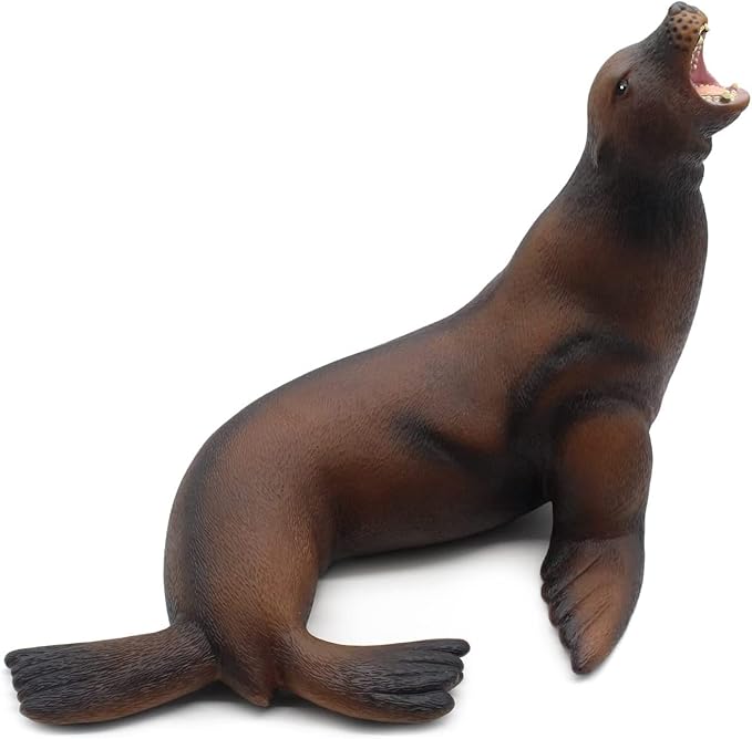 SmilerSmile Simulated Ocean Big Animal, One pc 15Inch Soft Filled Rubber Sea Educational Toys (sea Lions)