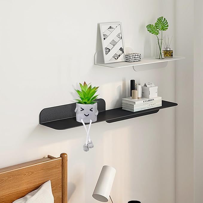 LUZOGA Cute Artificial Succulent Plant in Cement Pot with Hanging Legs - Kitchen Shelf, Bathroom, Office Wall Decoration, Mini Fake Succulents Decor Accents for Desk Shelf - Set of 1