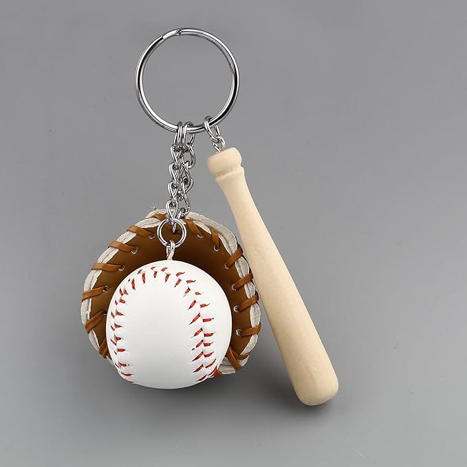 COSTOYFUN Mini Cute Soccer Keychain Bowling Tennis Baseball Keychain for Men Women Boys Girls Gift