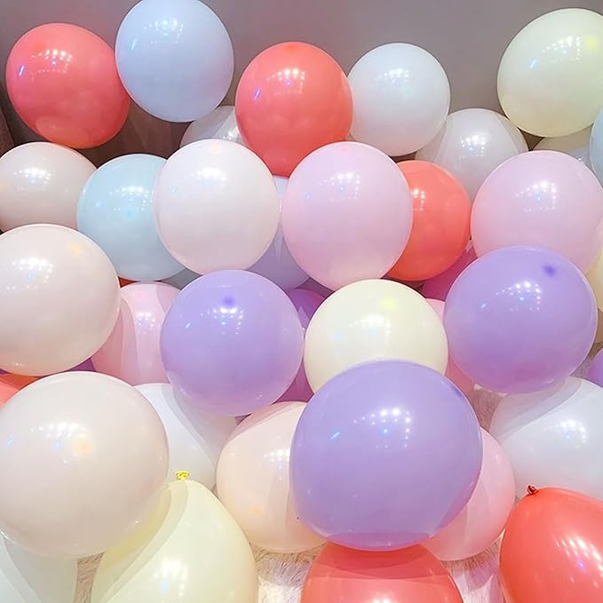 5 inch Pastel Purple Party Balloons, 100 pcs Mini Macaron Purple Latex Balloons for Birthday Wedding Baby Shower Decorations(Pastel Purple)