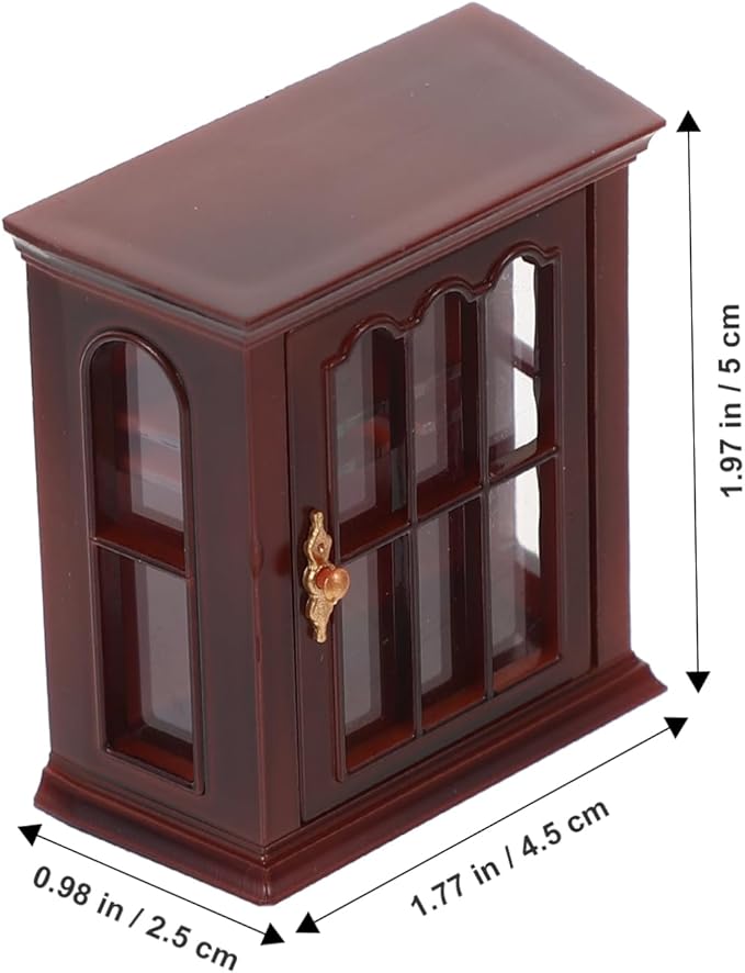 Operitacx Miniature Cabinet Model Abs Material Mini House Furniture Model for Dollhouse Decor for Living Dining Bedroom Accessories