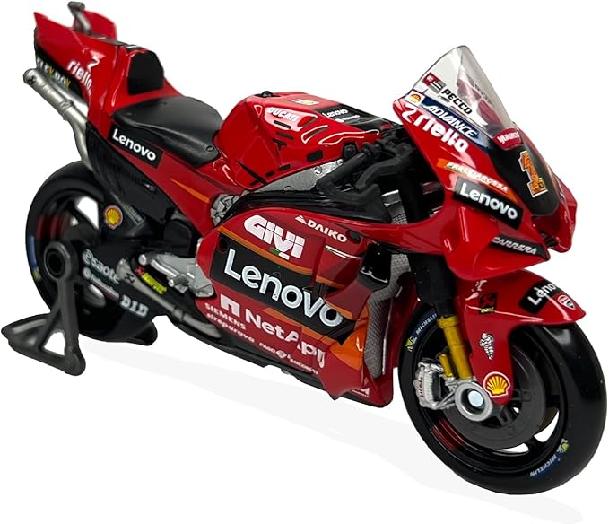 Bburago 1/18 Scale 36396 - Ducati Desmosedici GP23 Motorcycle Moto GP - #1 F. Bagnaia