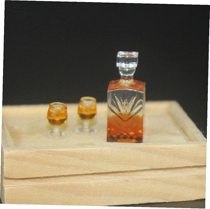 Generic 1:12 Scale Dollhouse Miniature Accessories Whiskey Wine Bottle Bar Model Convenient and Nice
