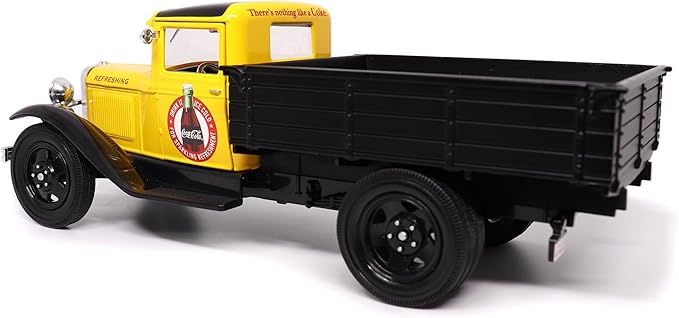 Motor city classics Coca-Cola Diecast Collectible | 1931 Ford Model AA (Yellow Version) 1:24 Scale 424023 Officially Licensed