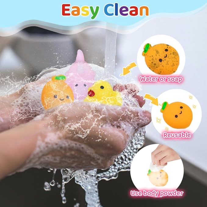 150 Pieces Kawaii Mini Animal Mochi Squishy Toys Party Favors for Kids 8-12 Fufu Bulk Squishy Slow Rising Sensory Fidget Toys for Classroom Prizes Set Christmas Pack Valentine Goodie Bags Easter Eggs