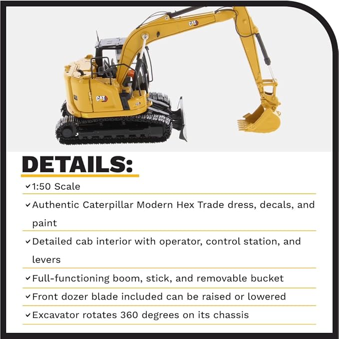 1:50 Caterpillar 315 Hydraulic Excavator - 85957 - High Line Series by Diecast Masters