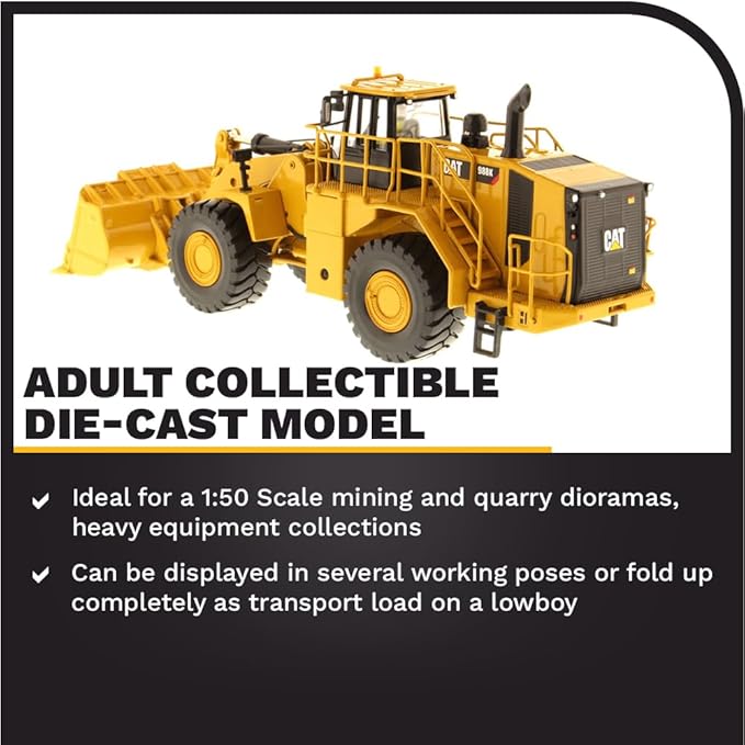 Diecast Masters Caterpillar 988K Wheel Loader High Line Series Vehicle
