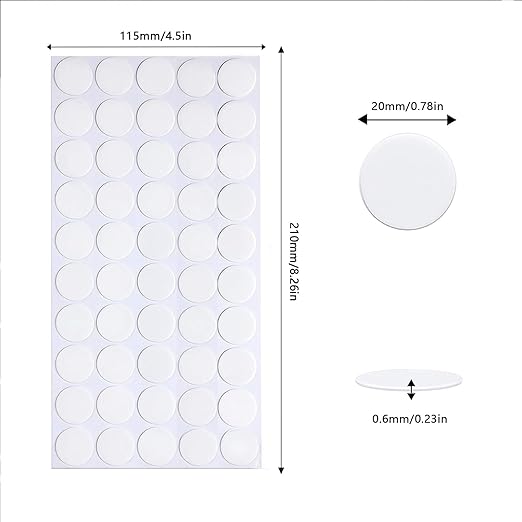 Adhesive Stick dots Two-Sided Sided Mounting Putty Stick Tack for Wall Hanging Crafts Balloons Festival Party Decorations,Clean Removable(0.78"*0.78"-800)