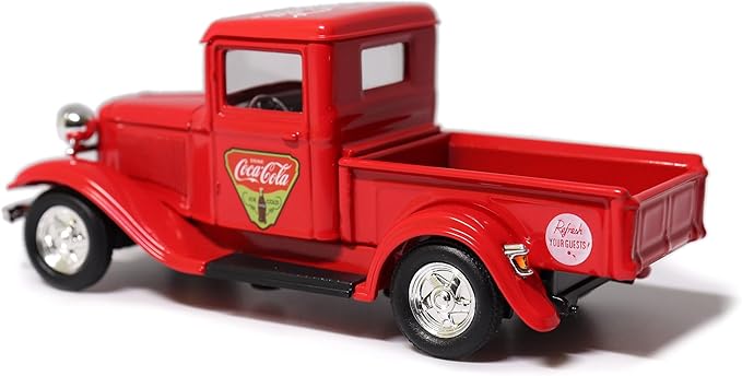 Motor city classics Coca-Cola Diecast Collectible | 1934 Ford Pick-Up 'Refresh Your Guests' | 1:43 Diecast Scale Model 443031 | Officially Licensed Coca-Cola Diecast