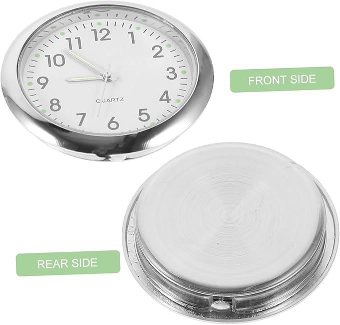 TOYANDONA Miniature Clock Model Models Furniture Tiny House Accessories House Floor Clock Doll House Scene Decoration Doll House Decor Miniatures White Wall Clock Alloy.Glass.Paper Props