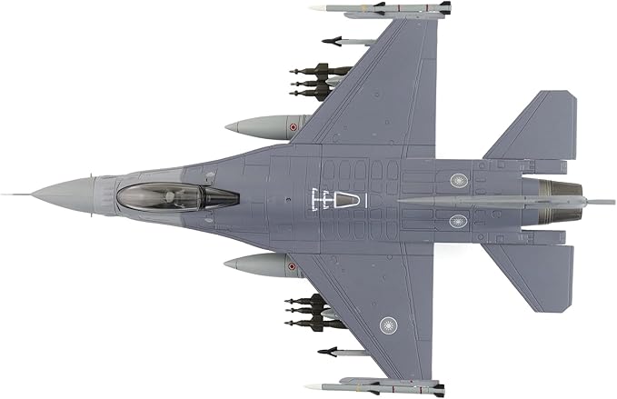 Hobby Master | 1:72 Scale Diecast Military Aircraft Replica | F-16V Fighting Falcon 6637, 22 TFG, ROCAF (w/6 x GBU-12) | Model HA38057