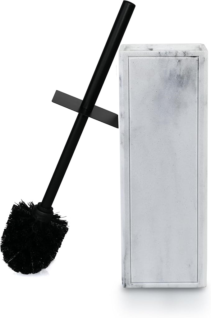 Indecor Home Toilet Brush and Holder Set for Bathroom, Stylish and Durable Cleaning Tool with Modern Design, Compact for Efficient Cleaning