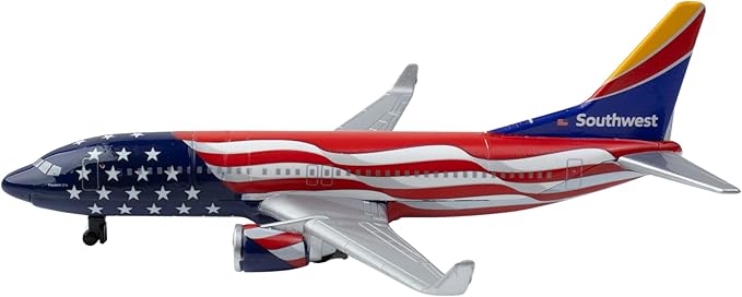 Daron Toy Airplane – Southwest Freedom One Livery – Die-Cast Metal Model Airplane with Plastic Parts, Officially Licensed Collectible Toy for Kids Ages 3+