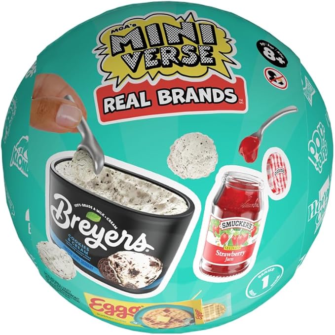 MGA's Miniverse Real Brands, Mini Collectibles - Mystery Blind Packaging, Food Brands, Replica Food, NOT Edible, Collectors, Gift, 8+