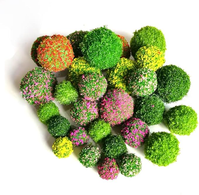90 Pcs Mixed Bush Trees Model Trees Miniature Vegetation Groups Shrubs Railway Model Architecture Trees Railroad Accessories Mini Trees for Crafts Diorama