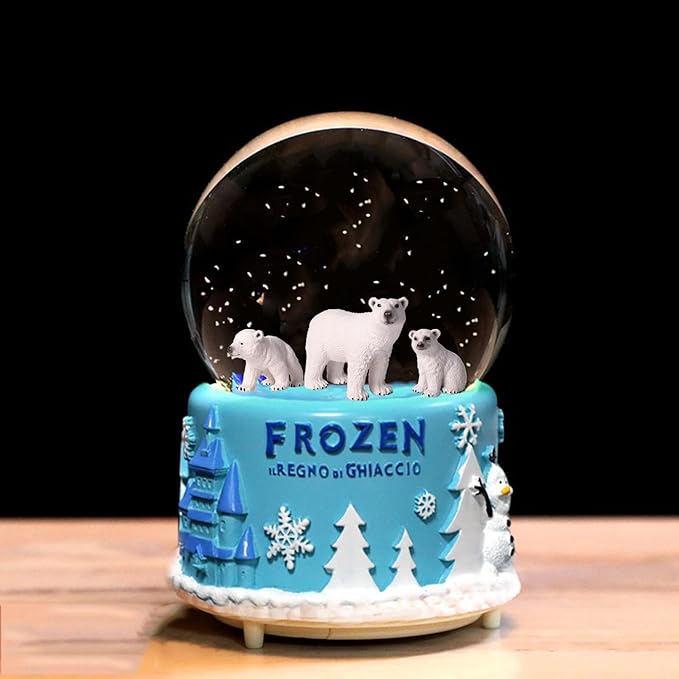 EOIVSH 4PCS Polar Animal Toys, Realistic Arctic Animals Figurines Set with Polar Bears & Arctic Fox, Plastic Winter Animal Figures for Cake Topper Birthday Gift Party Favor