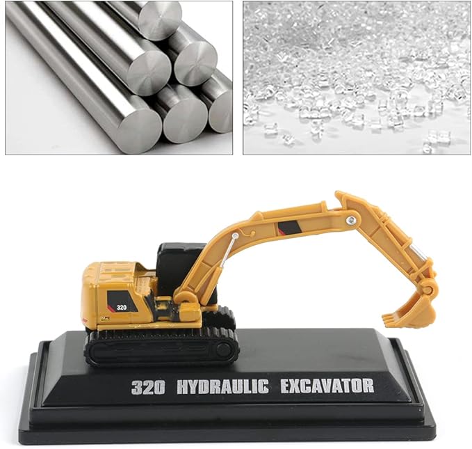 EROCK 1:160 N Scale Alloy Construction Vehicles - 1 Pcs, Die Cast Mini Construction Truck Toys, Engineering Vehicle Model for N Scale Railroad, Train Set, Collection, Age 8+