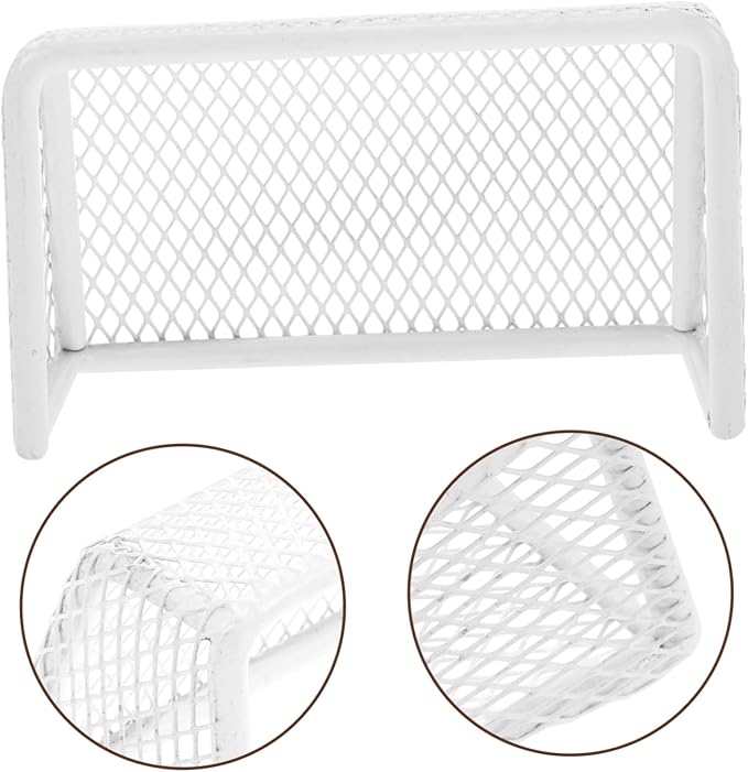 UPKOCH Mini Soccer Goal for Dollhouse Realistic Football Net for Indoor Play Miniature Settings Easy to Assemble Sports Decor Enhances Coordination Skills Fosters Team