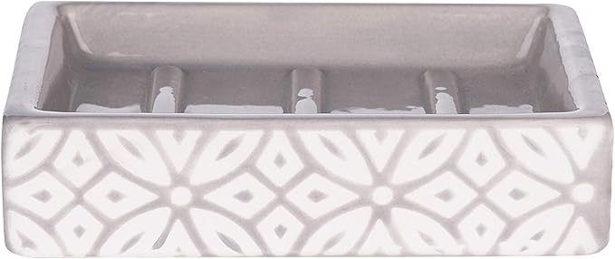 Wodlo - Groovy Bathroom Accessories Set - Complete Bath Accessory Sets Includes Soap Dispenser, Toothbrush Holder, Tumbler, Soap Dish,