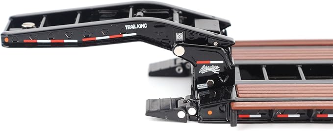 Diecast Masters 1/50 Trail King TK120 HDG Lowboy Trailer (Black Outrigger Version) 71137