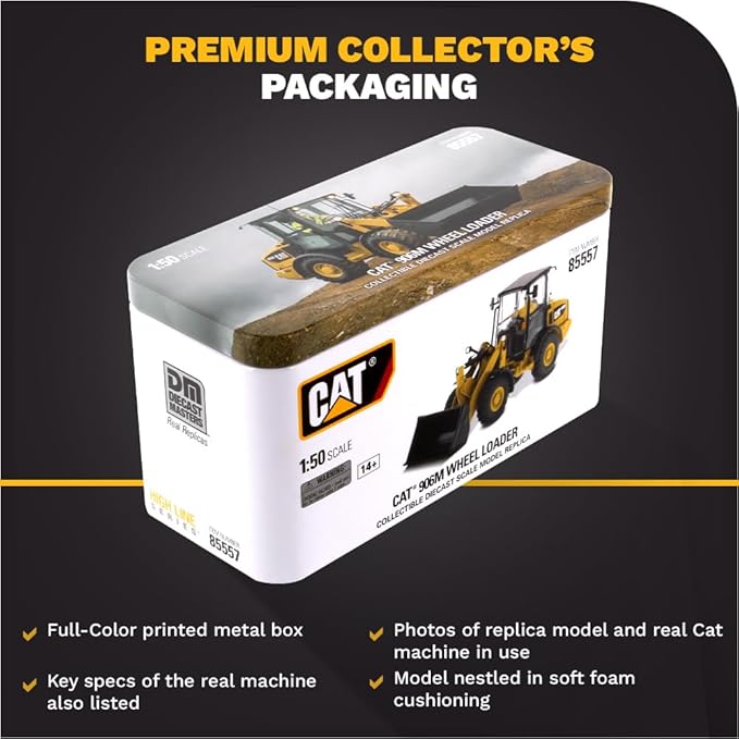 Diecast Masters 1/50 High Detail Caterpillar 906M Compact Wheel Loader - High Line Series 85557