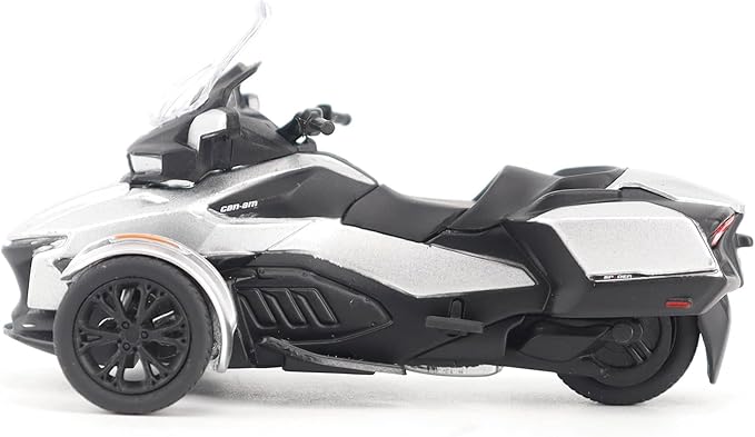 Diecast Masters BRP Bombardier Models 1:32 Scale Diecast Replica Can-Am Spyder RT, Hyper Silver | Item 60016