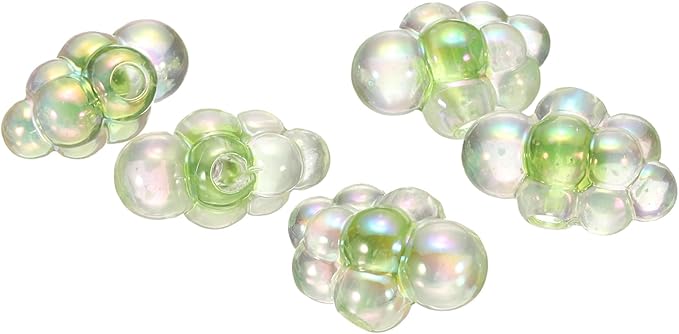 CoCud Bubble Clusters for Miniature Dollhouse Bathtub, 1:16 Scale Acrylic Matte Green Bubbles - (Applications: for DIY Craft, Fairy Beach Decor), 5-Piece