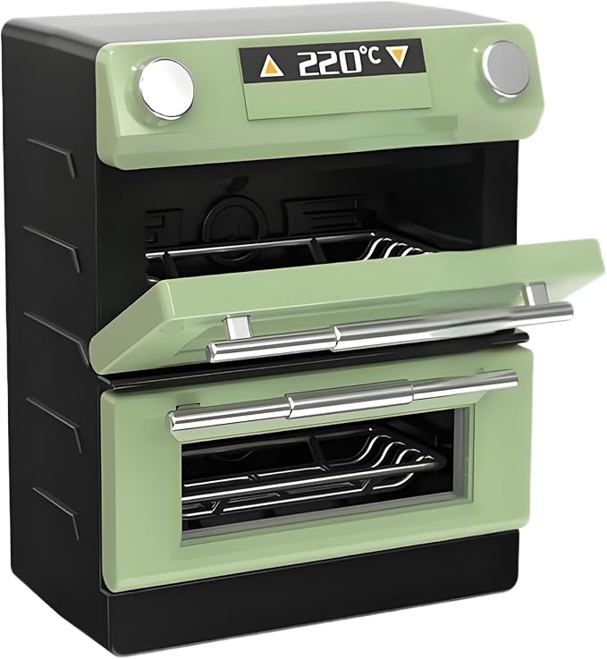 Miniature Can Open Door Double Oven Model – 1:12 Scale Creative Kitchen Appliance, DIY Micro Scene Cooking Cabinet for Dollhouse Furniture, Life Scene Display, Collector & Craft Enthusiast Décor（ A ）