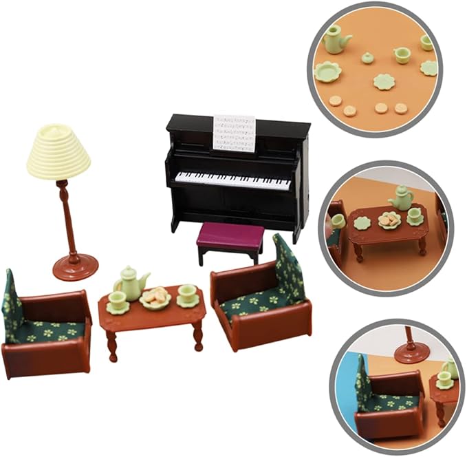 Kisangel 1set Miniature Doll Furniture Realistic of Decorative Accessories for Dollhouses for Home Decor and Mini Landscaping and Wear-Resistant Design